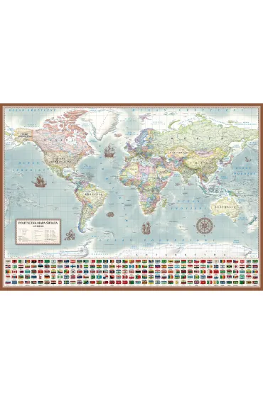 Puzzle 2000 el. �wiat polityczny m. stylizowana ArtGlob