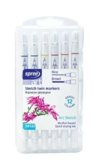 Koh-I-Noor Flamastry dwustronne 12 kolor�w