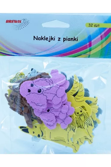 Brewis Naklejki z pianki psy 32 szt.