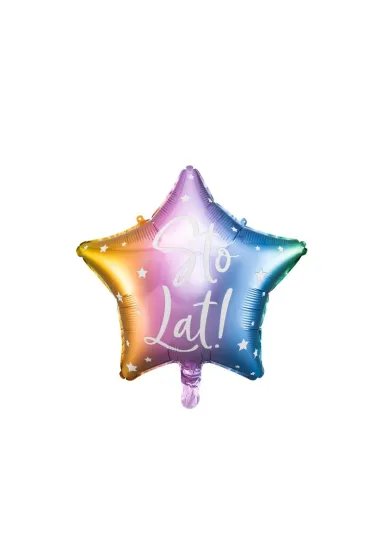 PartyDeco Balon foliowy Sto Lat! 40cm