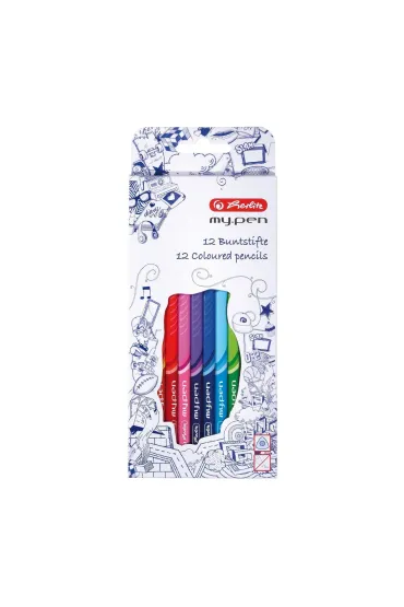 Herlitz Kredki tr�jk�tne My Pen 12 kolor�w