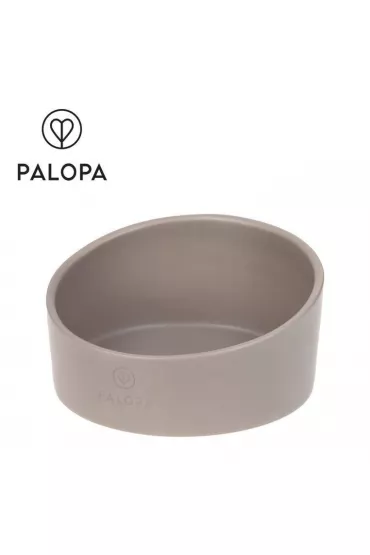 Palopa Miska dla psa porcelanowa Cali taupe