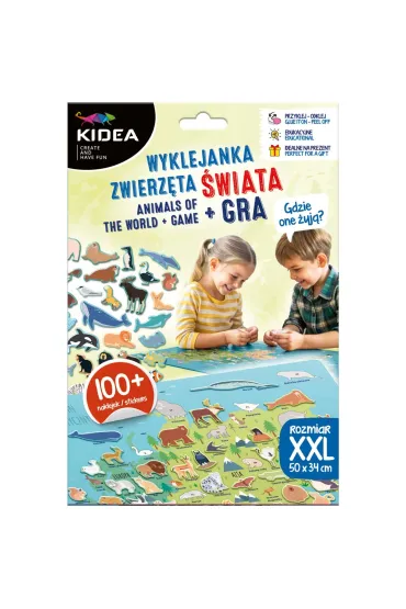 ZEST KREAT WYKLEJ ZWIERZETA SWIATA GRA KIDEA PUD Derform