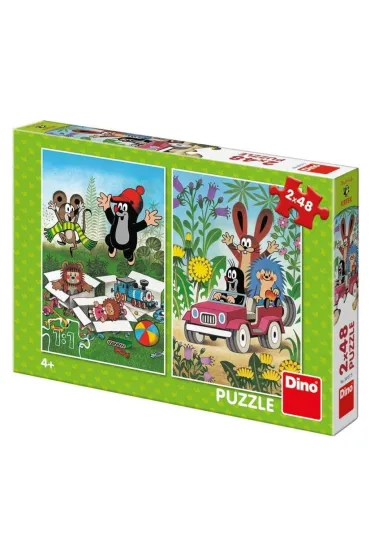 Puzzle 2w1 Krecik i Przyjaciele 2x48el Dino Toys