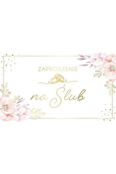 Armin Style ZAPROSZENIE SLUB 160X95 Z KOP AS ZP-107 OP10SZT