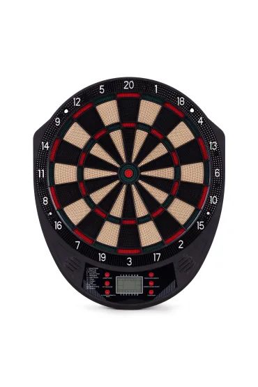 Elektroniczna tarcza do darta gry w rzutki lotki tablica LCD 41 cm 26 gier zestaw 6 rzutek Multistore