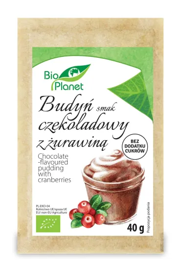 Bio Planet Budy� o smaku czekoladowym z �urawin� 40 g Bio