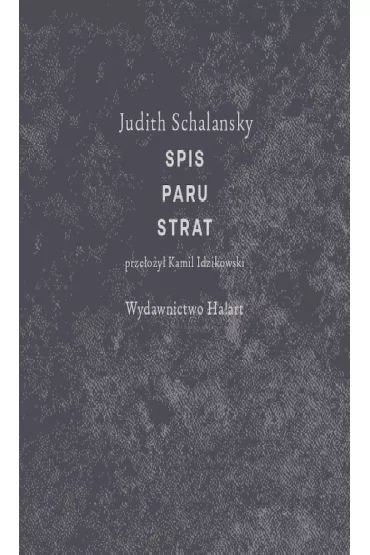 Spis paru strat - Judith  Schlansky