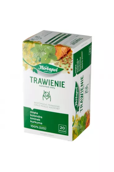 Herbapol Herbatka zio�owa Trawienie + praca w�troby Suplement diety 20 x 2 g