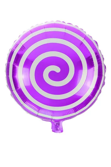 Balon foliowy lizak fioletowy