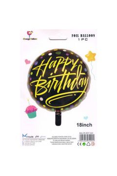 Mk Trade Balon foliowy Happy Birthday, 46 cm  BCF-924