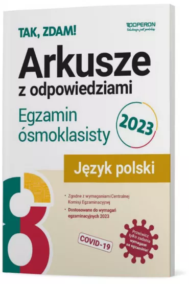 Egzamin �smoklasisty 2023. Arkusze z odpowiedziami. J�zyk polski - Jolanta Eisner