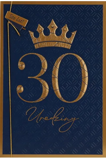 Karnet okazjonalny B6 z koperta 30 Urodziny PAN DRAGON HM200-3035
