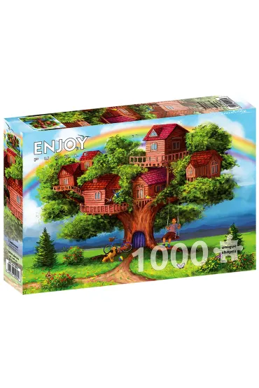 Puzzle 1000 el. Domki na drzewie Enjoy
