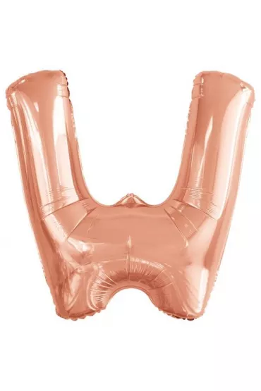 Amscan Balon foliowy litera W r�owe z�oto 79x86cm