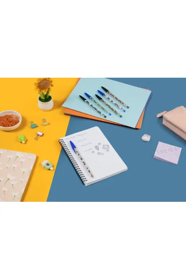 Paczka D�ugopis czarny BIC Cristal Kawaii Decor  20szt.