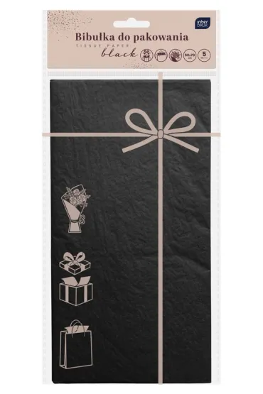 Interdruk Bibu�ka do pakowania czarna 50x70cm