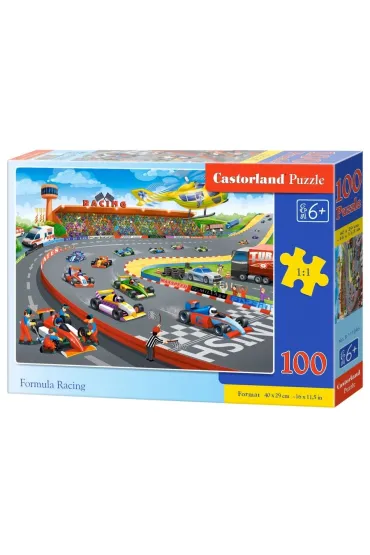 Puzzle 100 el. Wy�cig Formu�a Castorland