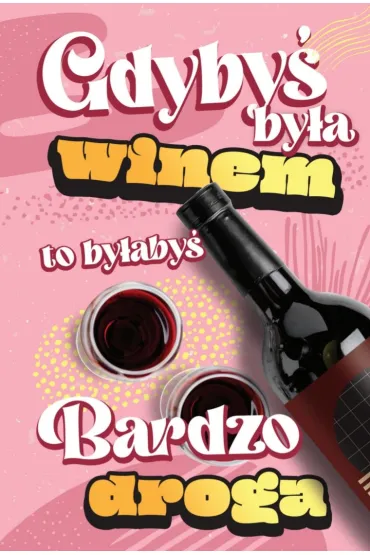 Yeku Karnet Urodziny Wino