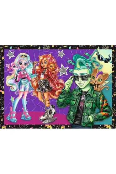 Puzzle 4w1 - Elektryzuj�cy dzie� Monster High (35+48+54+70 el.) Trefl