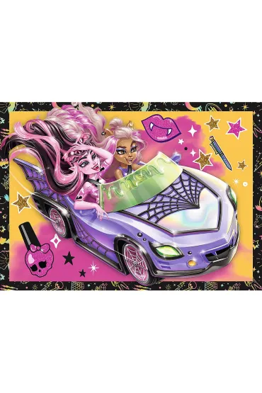Puzzle 4w1 - Elektryzuj�cy dzie� Monster High (35+48+54+70 el.) Trefl