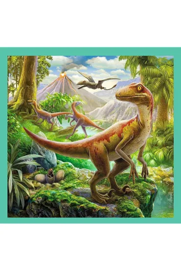 Puzzle 3w1 (20+36+50 el.) Niezwyk�y �wiat dinozaur�w Trefl