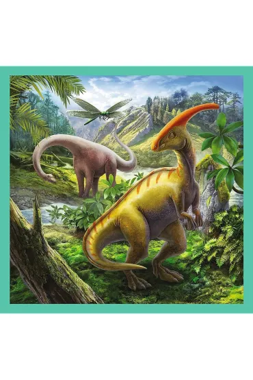 Puzzle 3w1 (20+36+50 el.) Niezwyk�y �wiat dinozaur�w Trefl