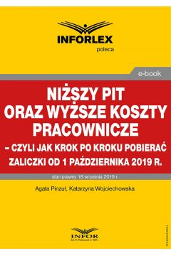 eBook Niszy PIT oraz wysze koszty pracownicze – czyli jak krok po kroku pobiera zaliczki od 1 padziernika 2019 r. pdf