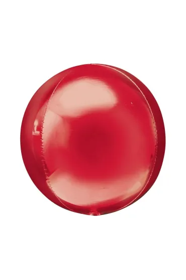 Balon foliowy kula czerwona 38x40cm