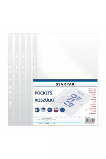 Starpak Koszulka A4 krystaliczna 100 szt.