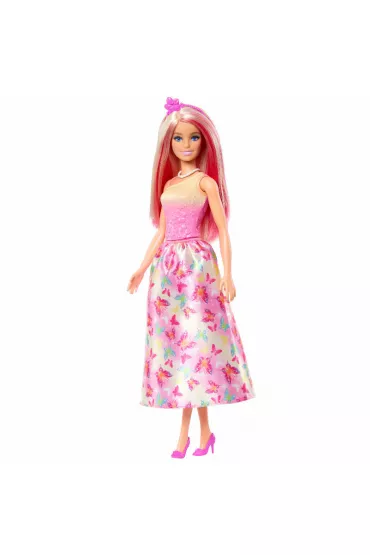 Barbie ksi�niczka w r�owym stroju Mattel
