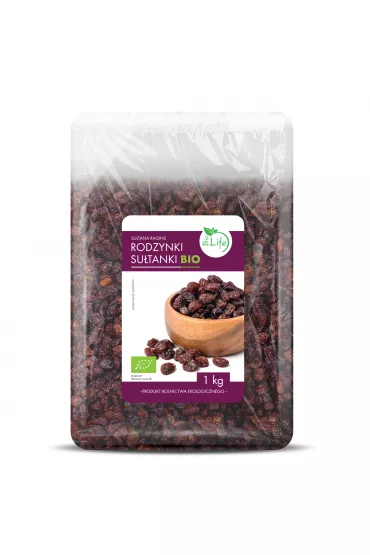 BioLife Rodzynki sutanki suszone niesiarkowane 1 kg Bio