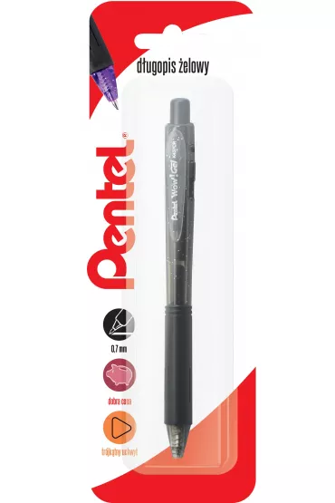 Pentel D�ugopis �elowy K437 czarny 0.7mm