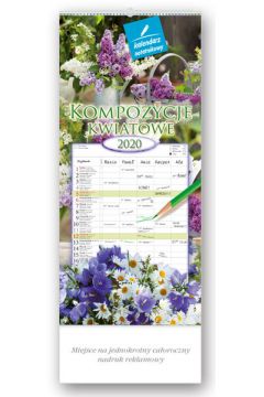 WN03 Kalendarz notatnikowy 2020 Kompozycje kwiatowe