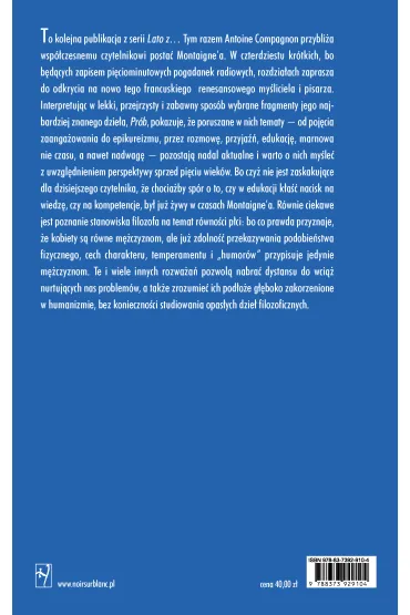 Lato z Montaigne’em - Antoine Compagnon