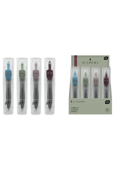 Interdruk Cyrkiel w etui Basic Academy mix
