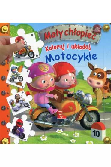 Ma�y ch�opiec. Koloruj i uk�adaj. Motocykle - Emilie Beaumont, Nathalie Belineau, Alexis Nesme