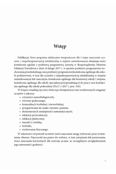 Nowe programy edukacyjno-terapeutyczne dla I etapu nauczania uczni�w z niepe�nosprawno�ci� intelektualn� w stopniu umiarkowanym - Alicja Tanajewska, Renata Naprawa