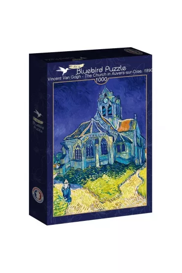Puzzle 1000 el. Van Gogh, Ko�ci� w Auvers Bluebird Puzzle