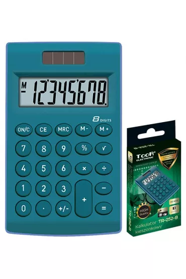 Kalkulator kieszonkowy TR-252-B TOOR 8-pozycyjny
