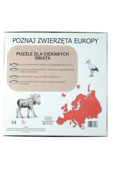 Puzzle edukacyjne 120 el. Europa Mama Maluje