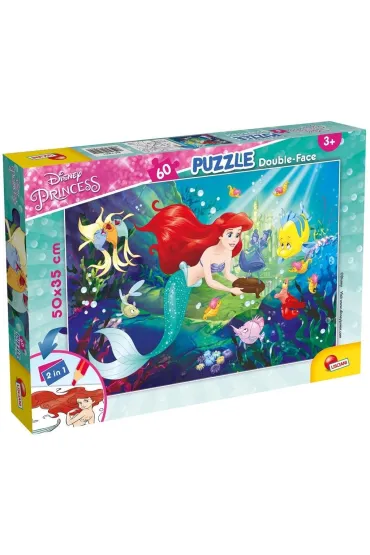 Puzzle dwustronne 60 el. Ma�a Syrenka Lisciani