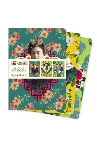 Flame Tree Zestaw 3 notatnik�w A5 Frida Kahlo