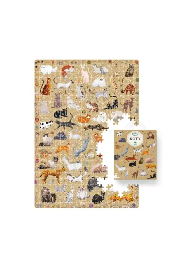 Puzzle Puzzlove CzuCzu 500 el. Koty Bright Junior Media