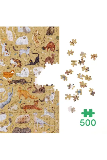 Puzzle Puzzlove CzuCzu 500 el. Koty Bright Junior Media