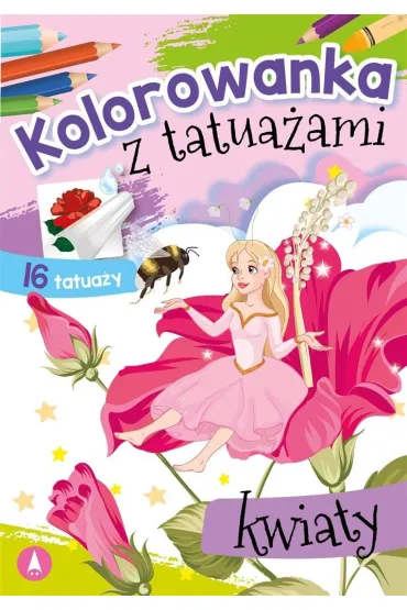 Malowanka A5 Kolorowanka z tatua�ami. Kwiaty SKRZAT 075120
