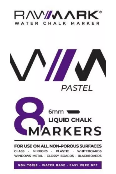 Rawmark Markery kredowe pastelowe 8 szt.