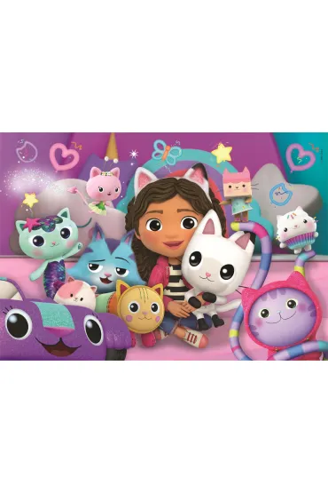 Puzzle 60 el. SuperColor. Koci Domek Gabi Clementoni