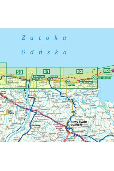 Atlas Rowerowy Wybrze�e Ba�tyku 1:50 000