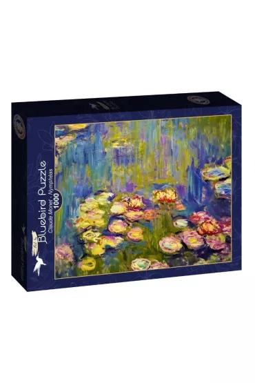 Puzzle 1000 el. Nenufary, Claude Monet Bluebird Puzzle